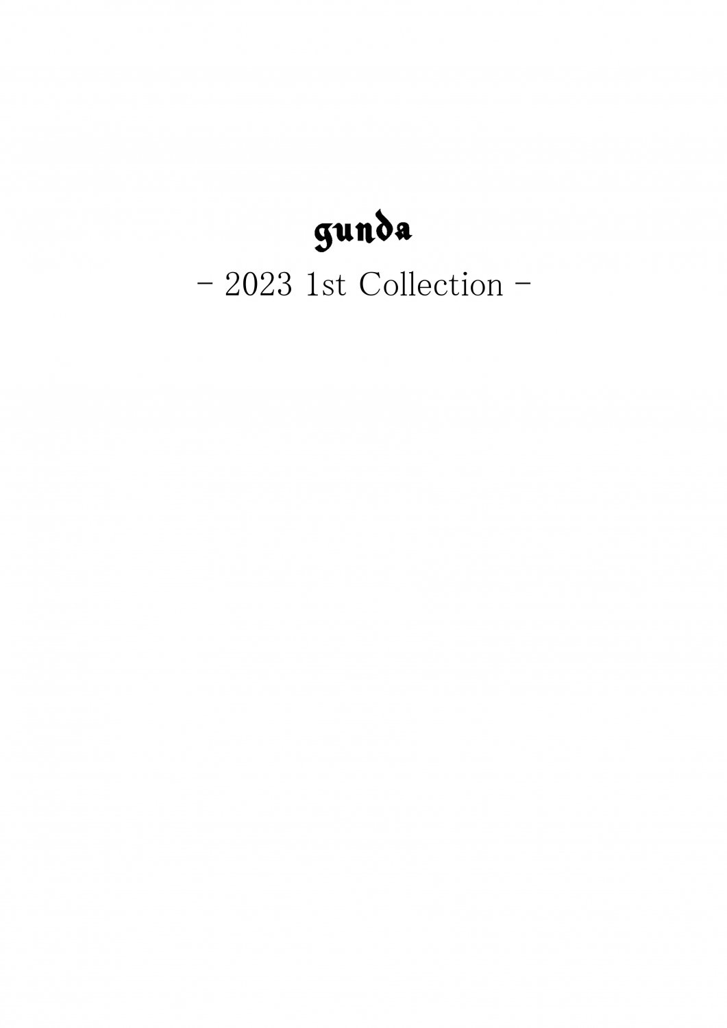 2023・1st Collection
